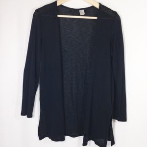 H&M Black Cardigan Light Sweater XS